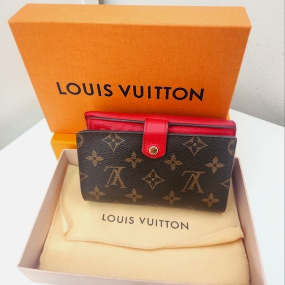 LOUIS VUITTON Monogram Pallas Compact Wallet in Cherry 🍒 - Picture 3 of 7